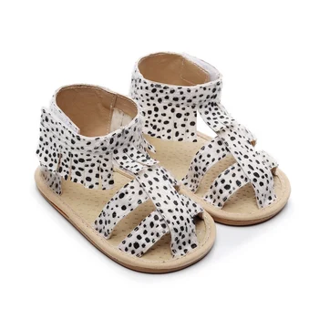 

Newborn Infant Baby Sandals Girls ShoesBowknot Princess Shoes Toddler Summer Sandals PU Non-slip Rubber Shoes Size 0-18M