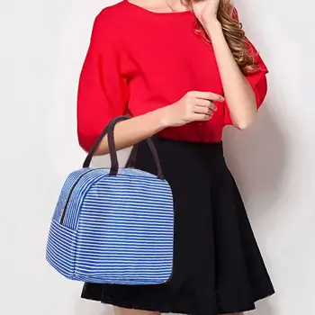 

New Fashion Handbags Multi-function Portable Lunch Bag Insulated Lunch Totes Pouch Snack Food Container Storage Case