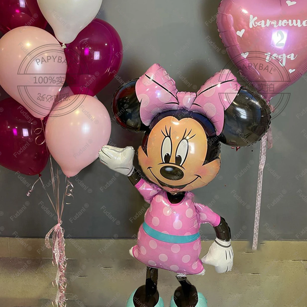 12個ディズニー風船セットミニー箔バルーンハート形32 番号1 9子供の誕生日パーティーデコレーション空気の膨張可能なインフレータブルおもちゃ 風船 アクセサリー Aliexpress