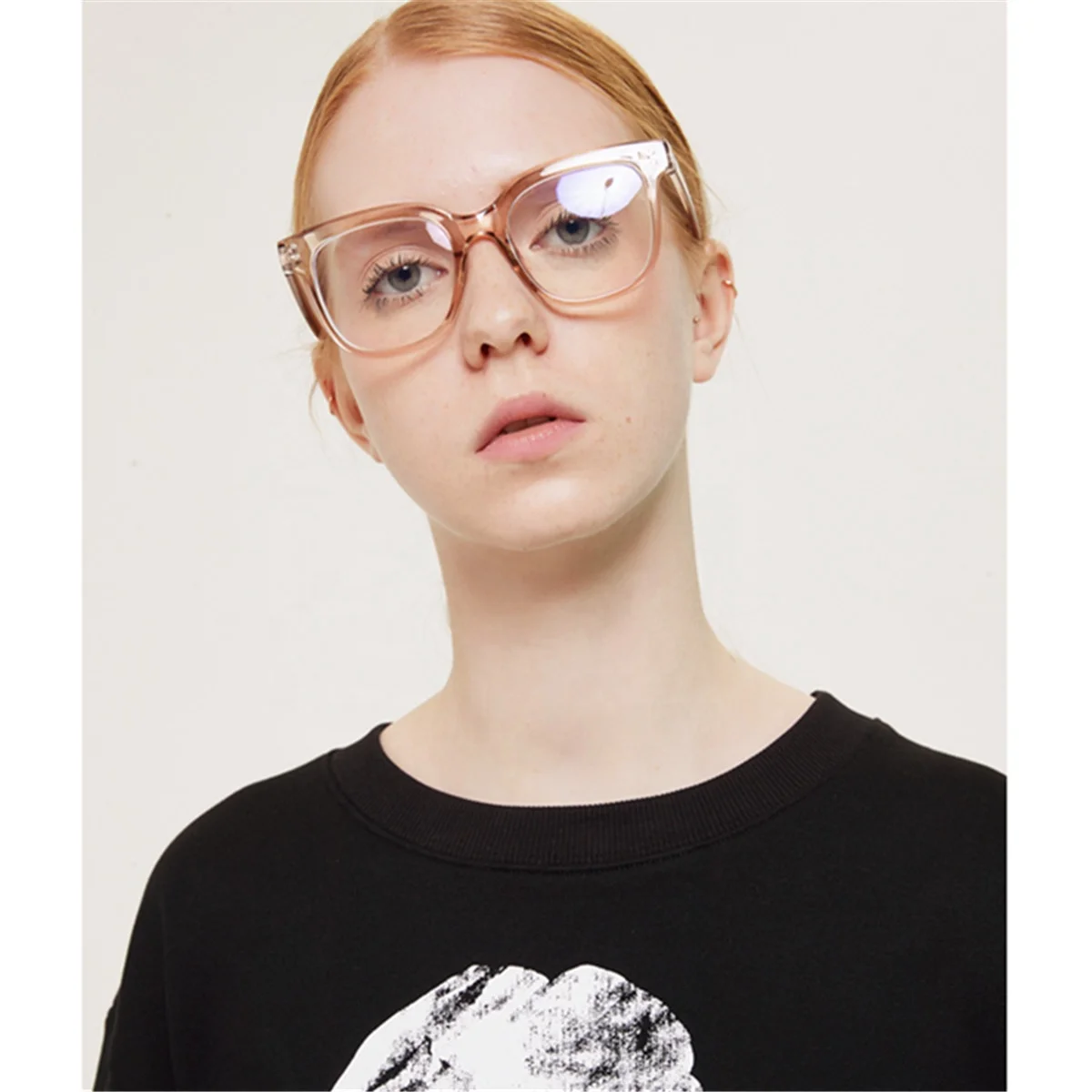 

2020 Eye Glasses Colorful Anti Blue Light Blocking Office Company Eyeglasses Women Round Oversized Glasses Luxury Brand Designer