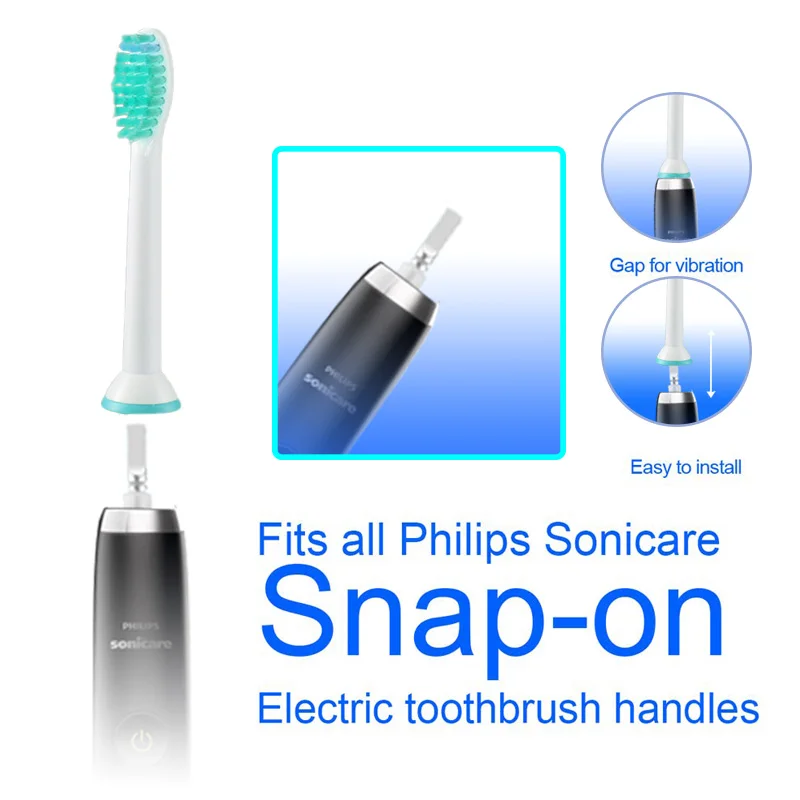 8 шт./лот для philips сменные насадки зубной щетки sonicare Электрическая насадка s