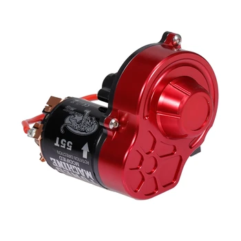 

Center Gearbox Transmission Box with 55T 540 Brushed Motor for 1/10 RC Rock Crawler Axial SCX10 SCX10 II 90046