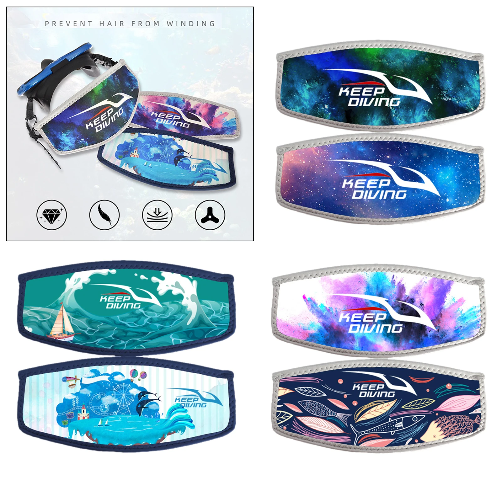 Diving Mask Strap Cover Underwater Snorkeling