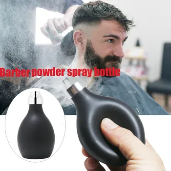 

hair salon powder spray bottle Press Salon Silicone Bath Refillable barber haircut talcum powder styling tools accessories
