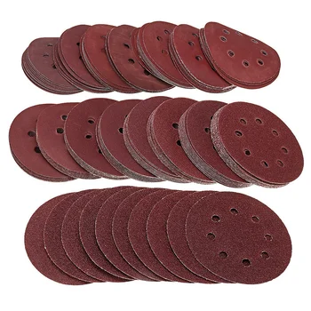 

160Pcs/Set 5Inch Sanding Discs 125Mm 8 Hole Pads 40-2000 Grit Sander Sandpaper