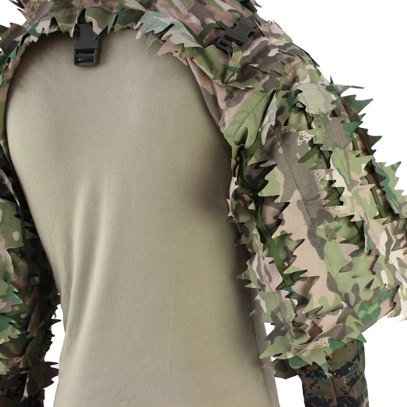 Sniper Ghillie Suit Tactical Shooting Multicam 3D Laser Cut