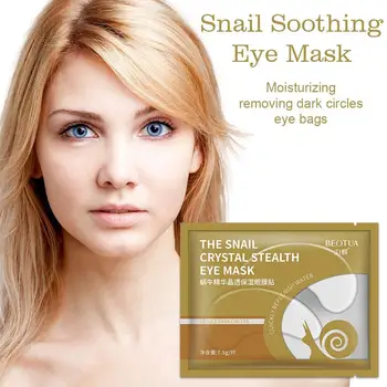 

1 Pair Snail Crystal Collagen Eye Mask Eye Patches For Face For Eyes Care Circles Eye Gel Dark Mask Remove Patches