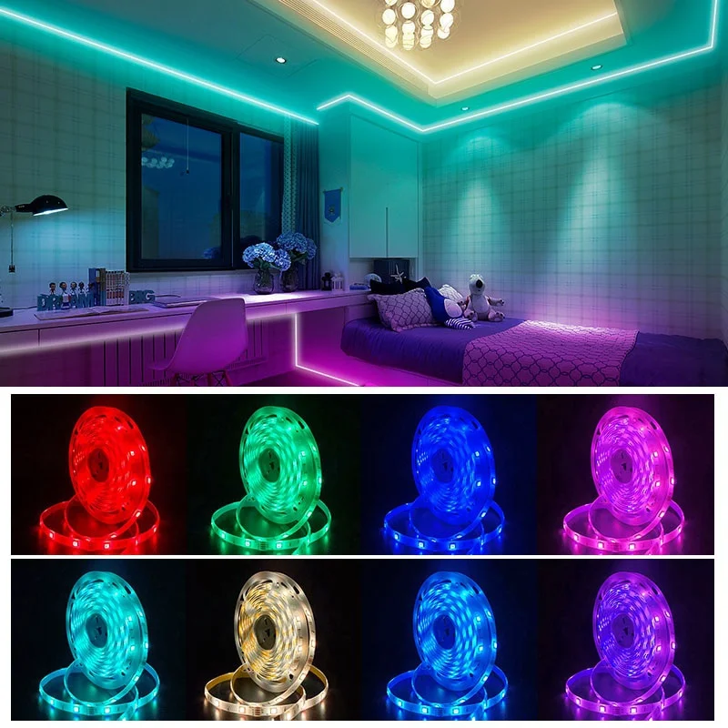 Bluetooth RGB Led Strip Light 5050 Luces LED String USB Tape Diode Ribbon For Room TV Backlight Neon Lamp christmas lighting