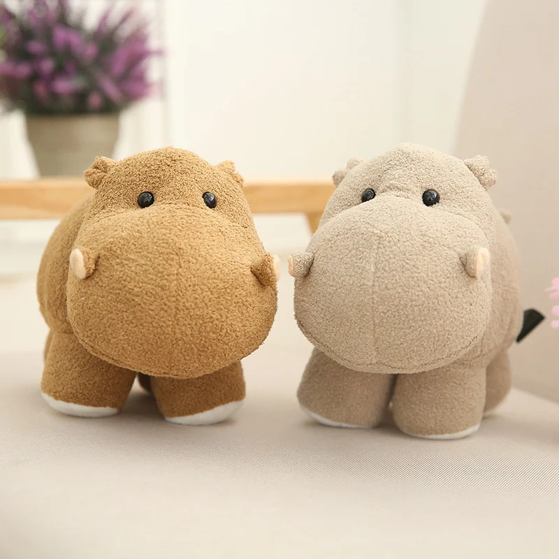 Huggable имитация слон Бегемот плюшевые игрушки мягкие Мультяшные животные куклы
