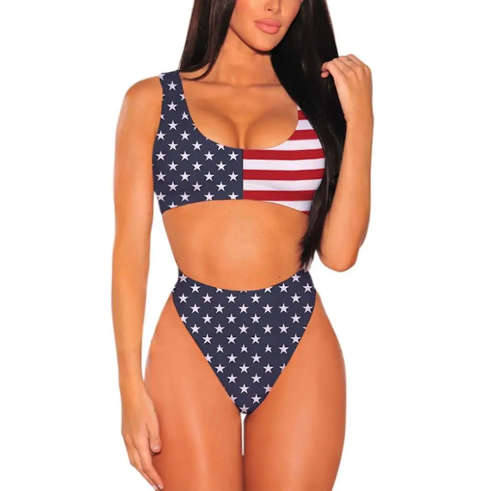 

New Women Sexy Leopard Printed Push Up Thong High Waist Swimwear Bikinis Set Swimsuit Two Piece Beachwear Female Bathing