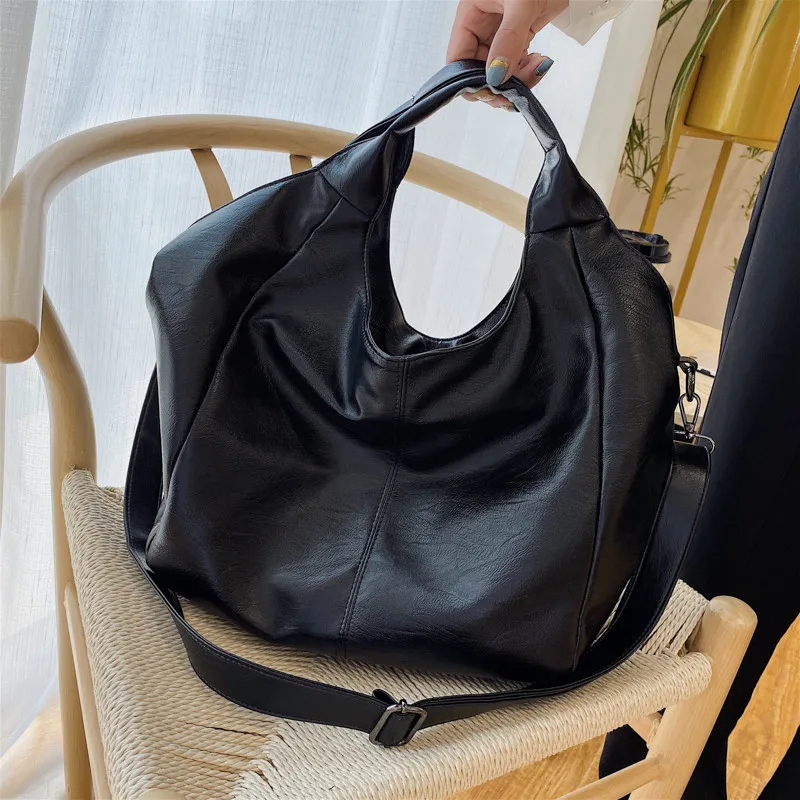 Women's Bags Handbags Large Slight Women Hobo Leather Big Casual Shoulder Bag 
