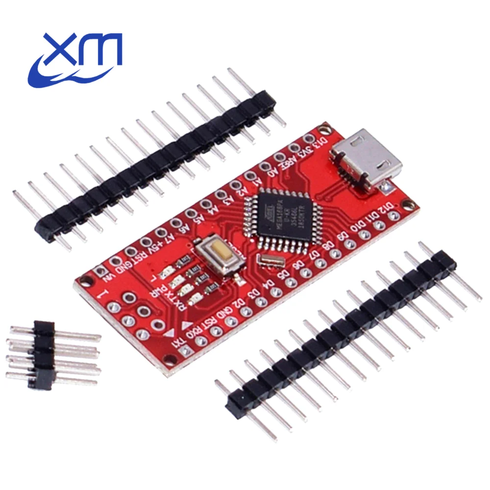 Nano Micro USB с Загрузчиком v3.0 ATMEGA168P совместимый контроллер V3 Red для arduino CH340 драйвер 16