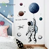 Space theme astronaut wall sticker dormitory living room wall decor self-adhesive bedroom 3d kids room decoration home decor ► Photo 2/6
