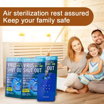 

10pcs Air Freshener Sterilization Card Disinfection Lanyard Protection Card Antibacterial Card Home Outdoor Clean Tablet Tools