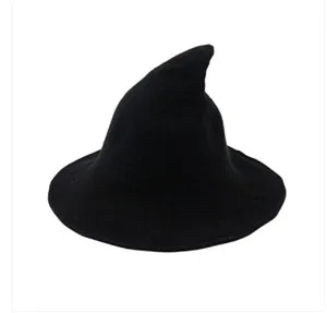 A Modern Witch Hat Made From High Quality Sheep Wool Halloween Party Witch Hats - Цвет: A
