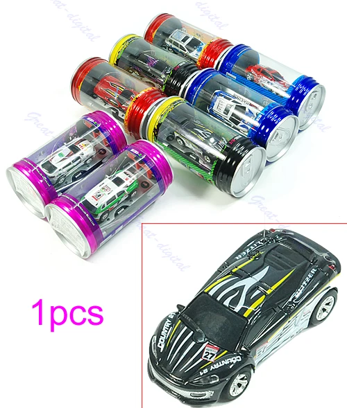 

Mini Multicolor Coke Can RC Radio Remote Control Speed Micro Racing Car Toy Gift