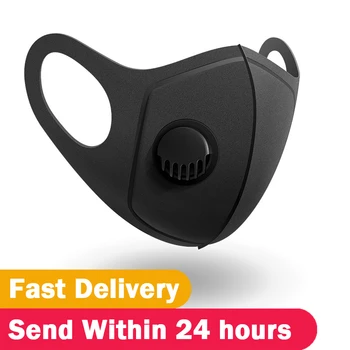 

5/10pcs/Set Anti Dust Anti Air Pollution Mask Breath Valve Washable Reusable 3D Cover Face Earloop Breathable Mouth Mask Filter