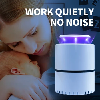 

USB LED Mosquito Killer Lamp Electric Fly Killer Lamp Anti Insect Light 5V Photocatalysis Mute LED Bug Zapper Trap Night Light