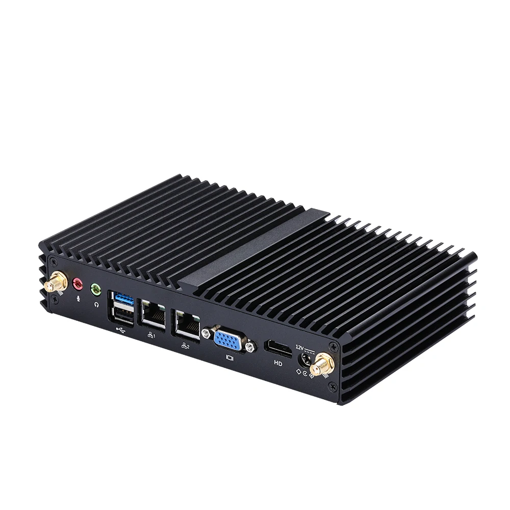 Barebone компактный промышленный ПК Intel J1900 2 Lan 8 USB COM VGA HD настольный компьютер K190SE