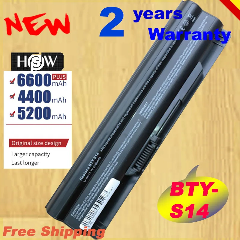 cheap HSW Laptop Battery For MSI BTY S14 BTY S15 CR650 CX650 FR400 FR600 FR610 FR620 FR700 FX400 FX420 FX600 FX603 FX610 fast Shipping