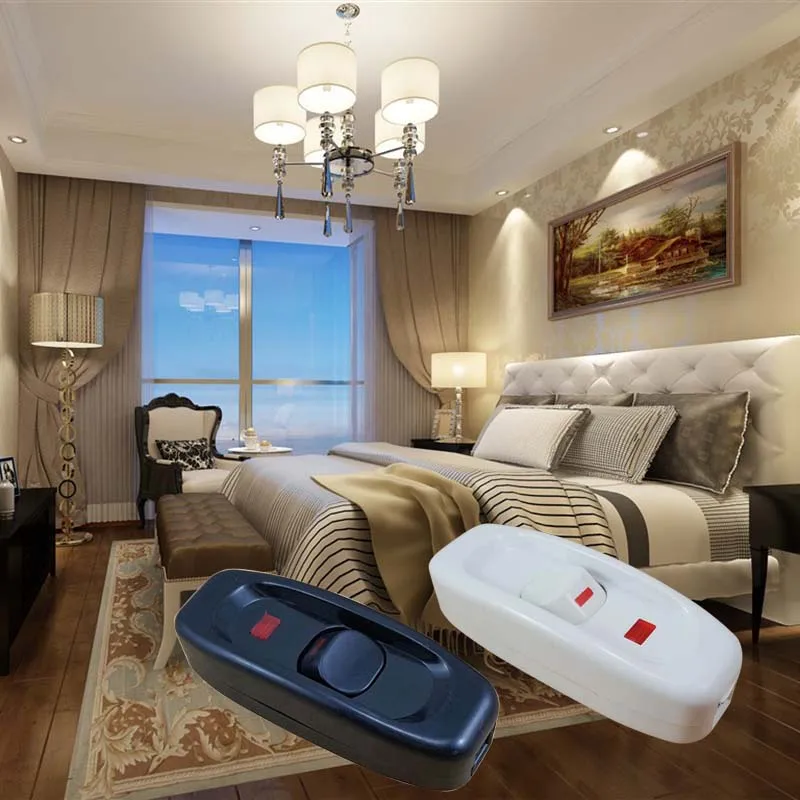 Бытовой выключатель света 220 В 10 А шнур кабель ВКЛ/ВЫКЛ для настольной лампы AUG889 |