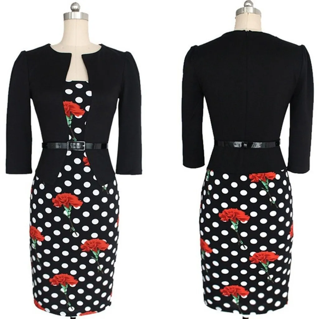 Для Женщин Colorblock (цветовой блок) в клетку одежда для работы Бизнес вечерние