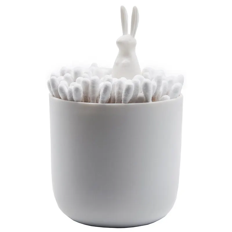 Держатель ватных тампонов, маленький Q-tips органайзер для хранения зубочисток(кролик
