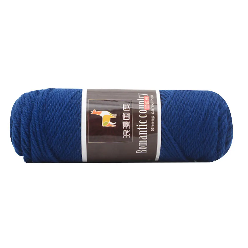 Теплая пряжа из шерсти альпака 100 г шарфы ручной работы вязаные перчатки для рукоделия ручной работы Рождественский подарок шапка теплая зимняя теплая - Цвет: 14 navy blue