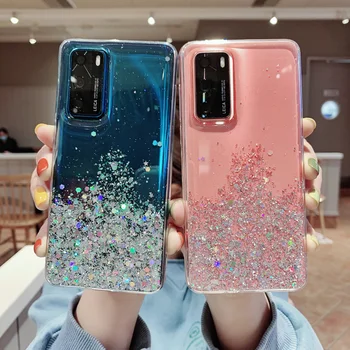 

Bling Glitter Star Soft Case For Huawei Honor 9A 8A 8S 20 30 20S 30S 8X 8C 10i 10 Lite 9X P30 P40 Pro Y6S Y7 Y5 Y6 2019 Cover