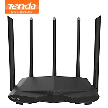 

Tenda AC7 WiFi Router Wireless Repeater 11AC Dual Band Router Wifi with 5*6dBi High Gain Antenna , APP Manage, Support Client+AP