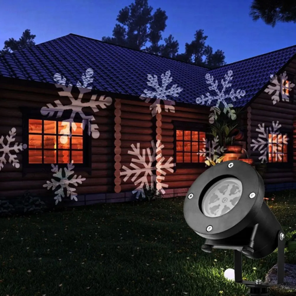 12 моделей проекционная лампа Рождество открытый вечерние пейзаж, украшение для дома