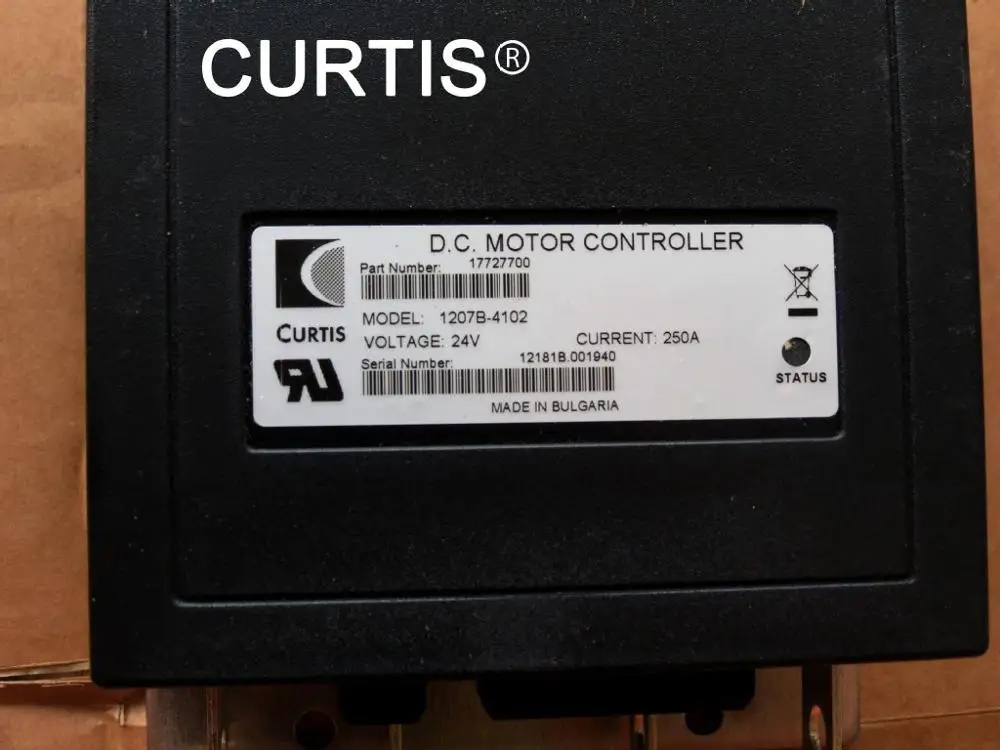 Контроллер Curtis 24V 250Amp контроллер двигателя для подвижного скутера или гольф-тележки или электрического вилочного погрузчика 1207B-4102