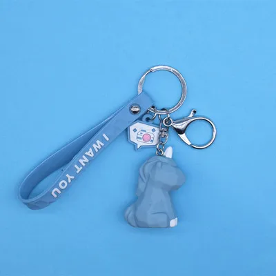 Unicorn Мультяшные милые брелки для ключей "Животные" цепь женский автомобильный брелок оригинальная сумочка кулон ключ кулон подарок на день Святого Валентина - Цвет: Unicorn