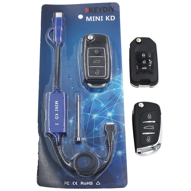 Original KEYDIY Mini KD Remote Key Generator Remotes Support Android Mini KD Auto Key Programming KD Remote B11 B10 B07 B02 B12 - Цвет: Серебристый