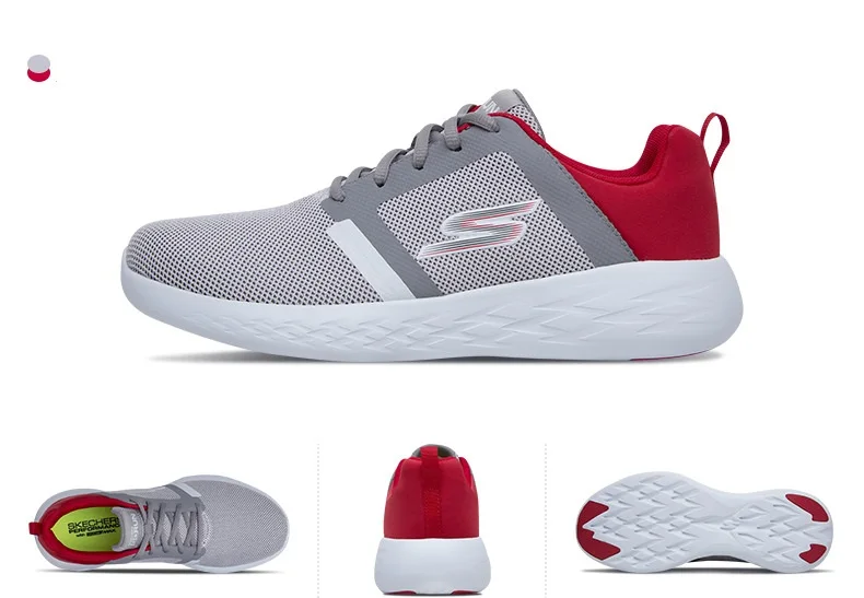 Skechers/мужская повседневная обувь; GORUN светильник; износостойкая обувь; Мужская оригинальная брендовая Роскошная прогулочная обувь; высокое качество; 55069-GYRD