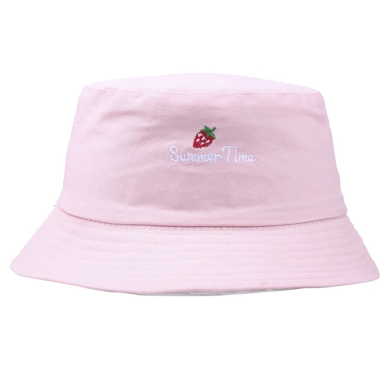 Unisex Harajuku Bucket Hat Fishing Outdoor Panama Hip Hop Cap Women Summer Flat Fisherman Hats Summer Sunscreen Caps - Цвет: 21