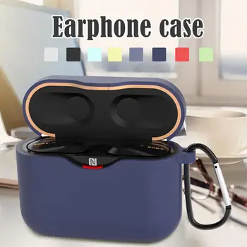 

Silicone Headphone Protective Case Wireless Bluetooth Headset Storage Case With Hook For Sony WF-1000XM3