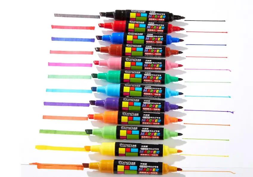 

12 Colors Set Mitsubishi Posca Paint Marker- Extra Fine Bullet Tip-2mm Art Marker Pens Office School