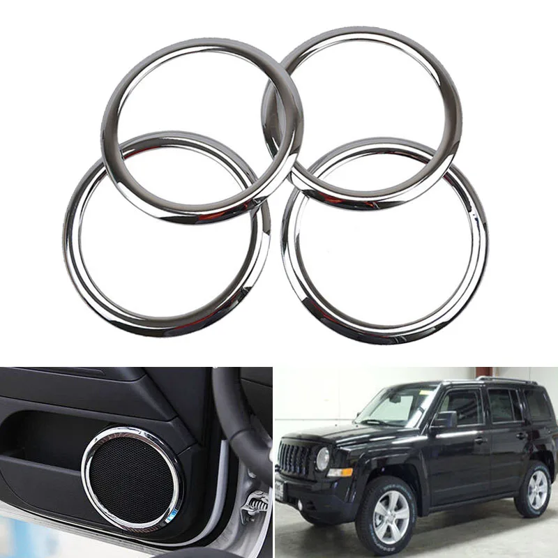 4 шт. автомобиля стерео динамик крышка отделка ободок аксессуары для Jeep Patriots 2007