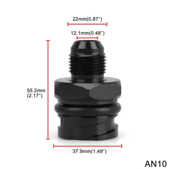 

CNC Aluminum Valve Cover Oil Cap Black Accessories Part Billet Car 10AN
