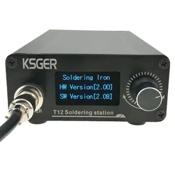 Clown KSGER T12 – Station de soudage, pointes de fer STM32 V2.01 OLED, Kits de bricolage FX9501 poignée outils électriques, pointes de soudage, température 