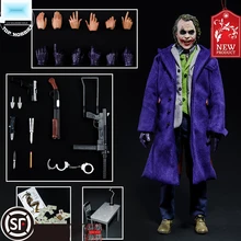 1:6 масштаб, Мужская фигурка, кукла, хит, Леджер, Темный рыцарь, Джокер, аниме, Подвижная кукла, голова и одежда, костюм, 12 дюймов, фигурка, коллекционная одежда
