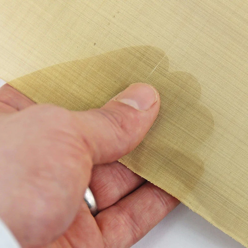 

High Quality 100 Holes A4 Sheet 210 X 300mm Heavy Duty Brass Mesh Woven Wire Filter Oil Accessories
