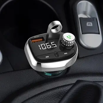 

Car Wireless Bluetooth FM Transmitter Radio Adapter QC3.0 Trasmisor USB Charger Mp3 Fm Phone For Cell I1O4
