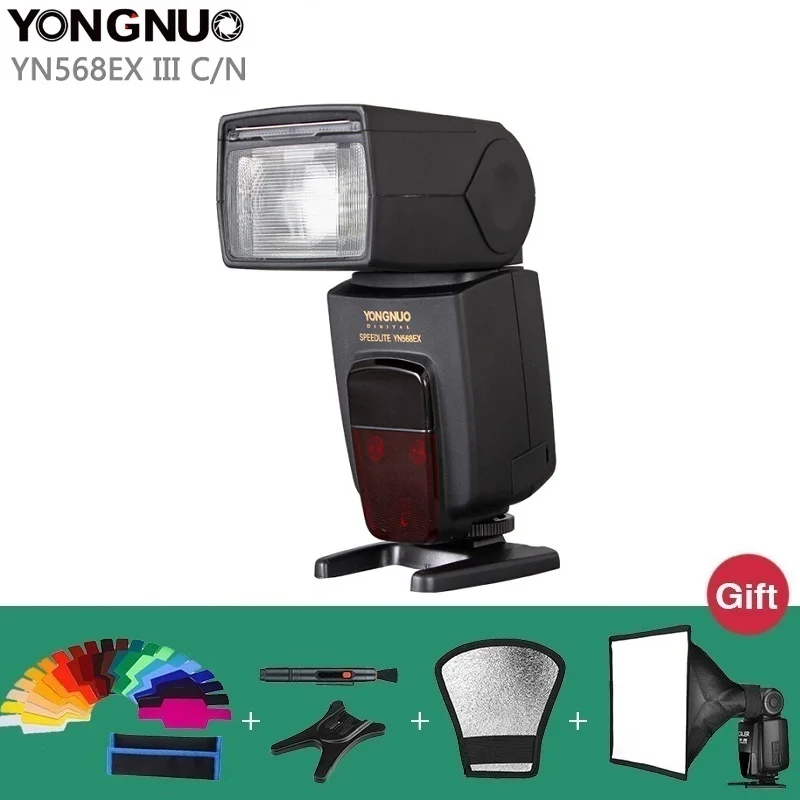 YONGNUO YN568EX III Беспроводная ttl HSS Вспышка Speedlite для Canon 1100d 650d 600d 700d Nikon D800 D750 D7100 D610 |
