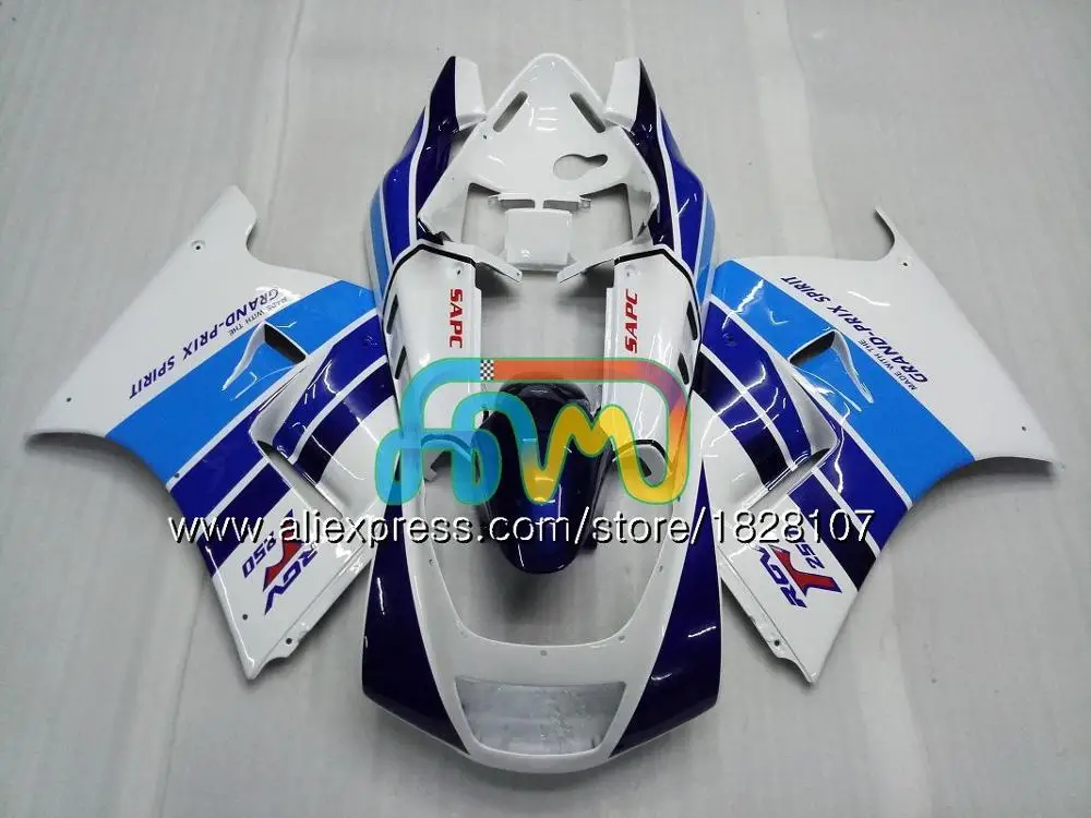 Корпус для SUZUKI RGV250 SAPC VJ22 92 93 94 95 96 66BS. 163 RGV-250 VJ21 всю 22 RGV 250 1992 1993 1994 1995 1996 обтекателя Синий Пламя - Цвет: No. 14