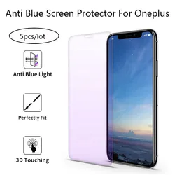 На Алиэкспресс купить стекло для смартфона 5pcs anti blue-ray light tempered glass for oneplus 6t 6 7 7t screen protector protective film