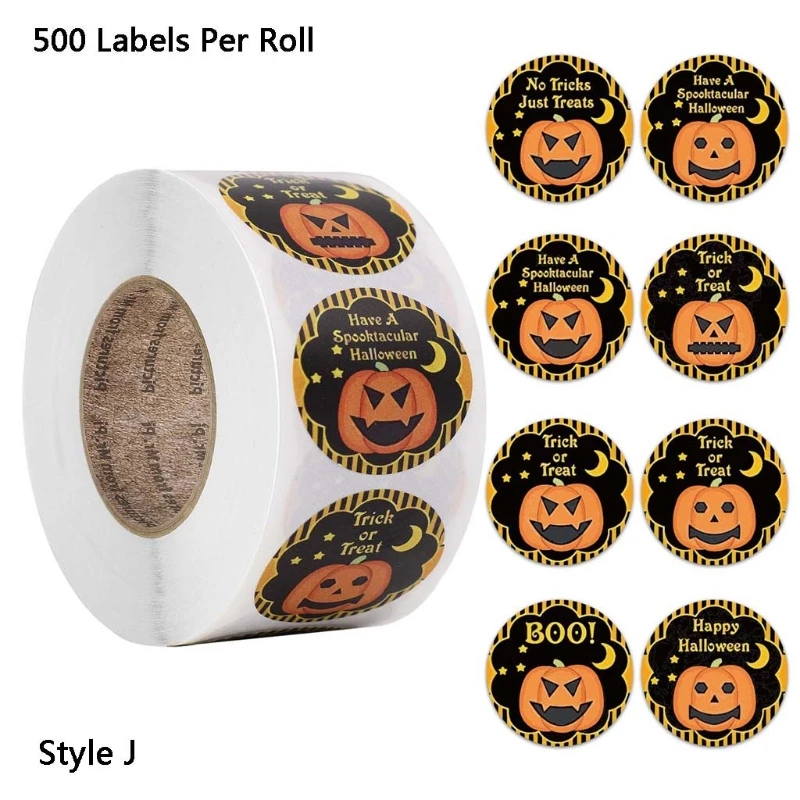 500pcs Round 4 Designs Merry Christmas Thank You Stickers Seal Labels for Envelope Cards Gift Package Scrapbooking Decor