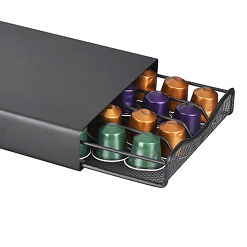 40 Pods Coffee Drawers Capsules Holder Storage Stand Rack Practical Coffee Shelves For Nespresso