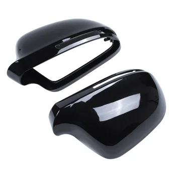 

Left Right Gloss Bright Black Rearview Wing Mirror Cover Cap For-Audi A4 B8.5 S4 2010-2015 A3 S3 2011-2013 A5 S5 2010-2016 8T085